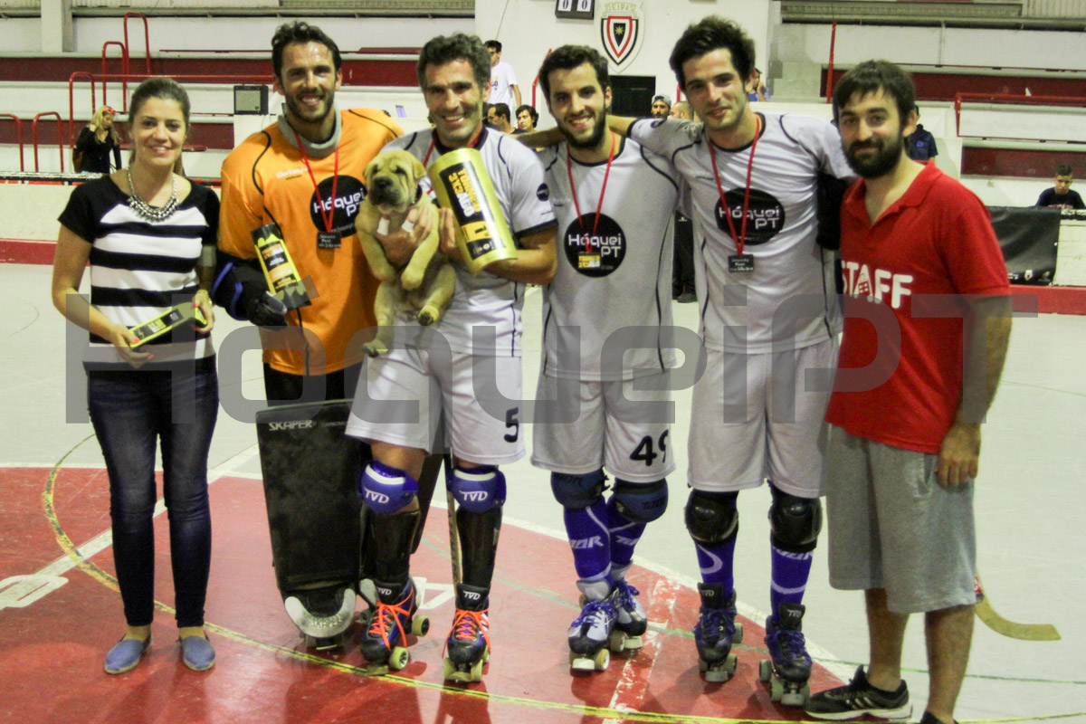 A equipa vencedora, com Diogo Alves