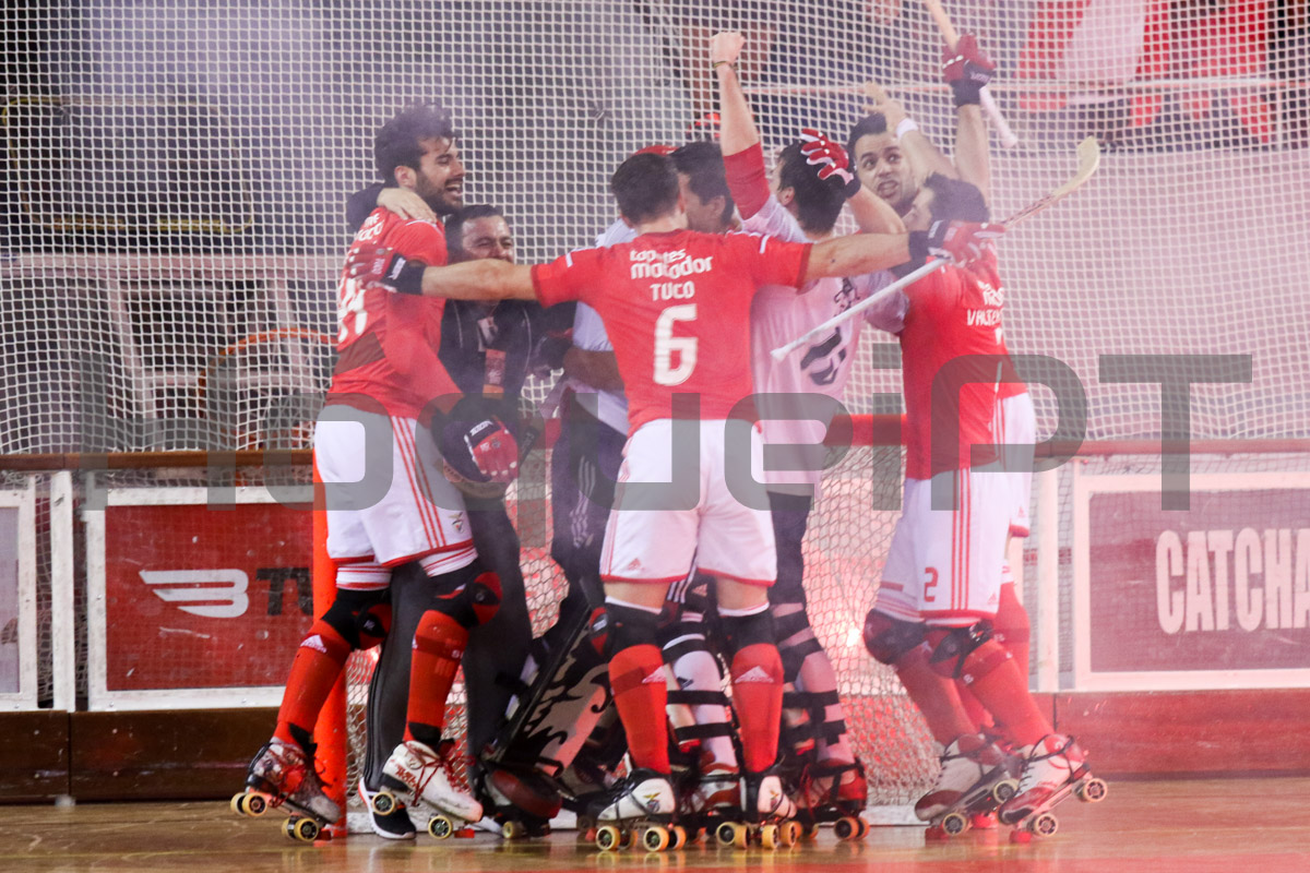 Momento da conquista do título