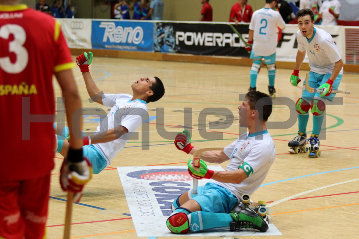 Portugueses festejam o empate por Gonçalo Nunes