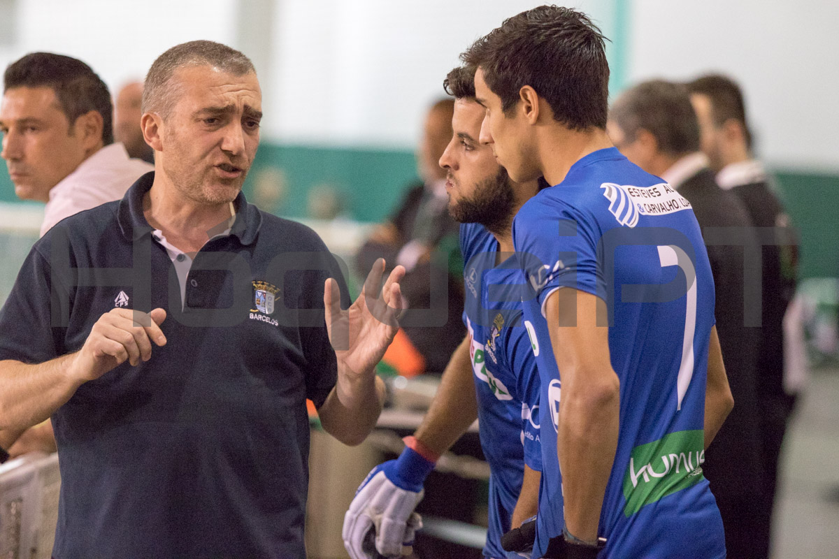 Paulo Freitas, pelo Óquei de Barcelos, empatou a três no Livramento