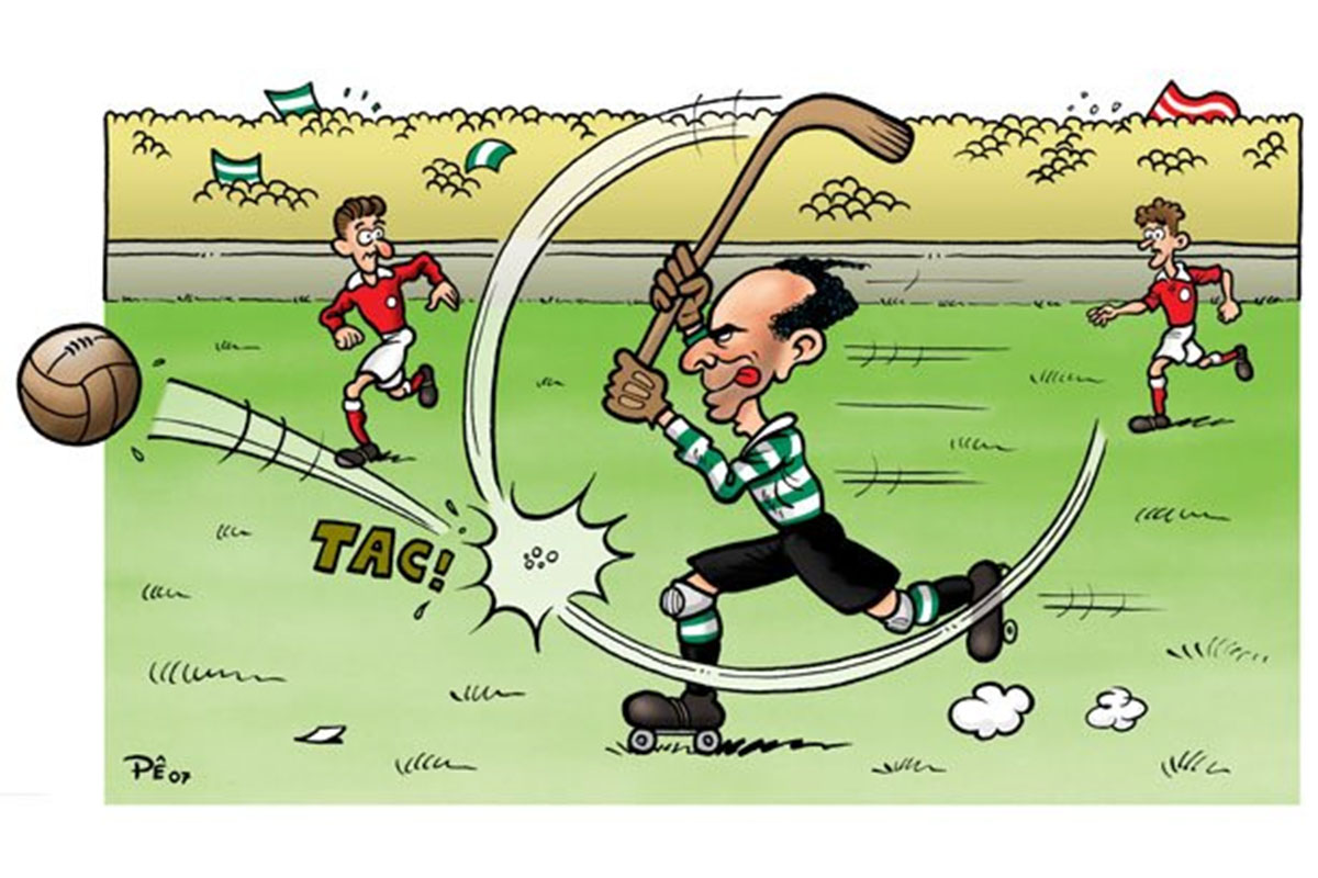 O ecléctico Jesus Correia em caricatura de Pedro Ribeiro Ferreira