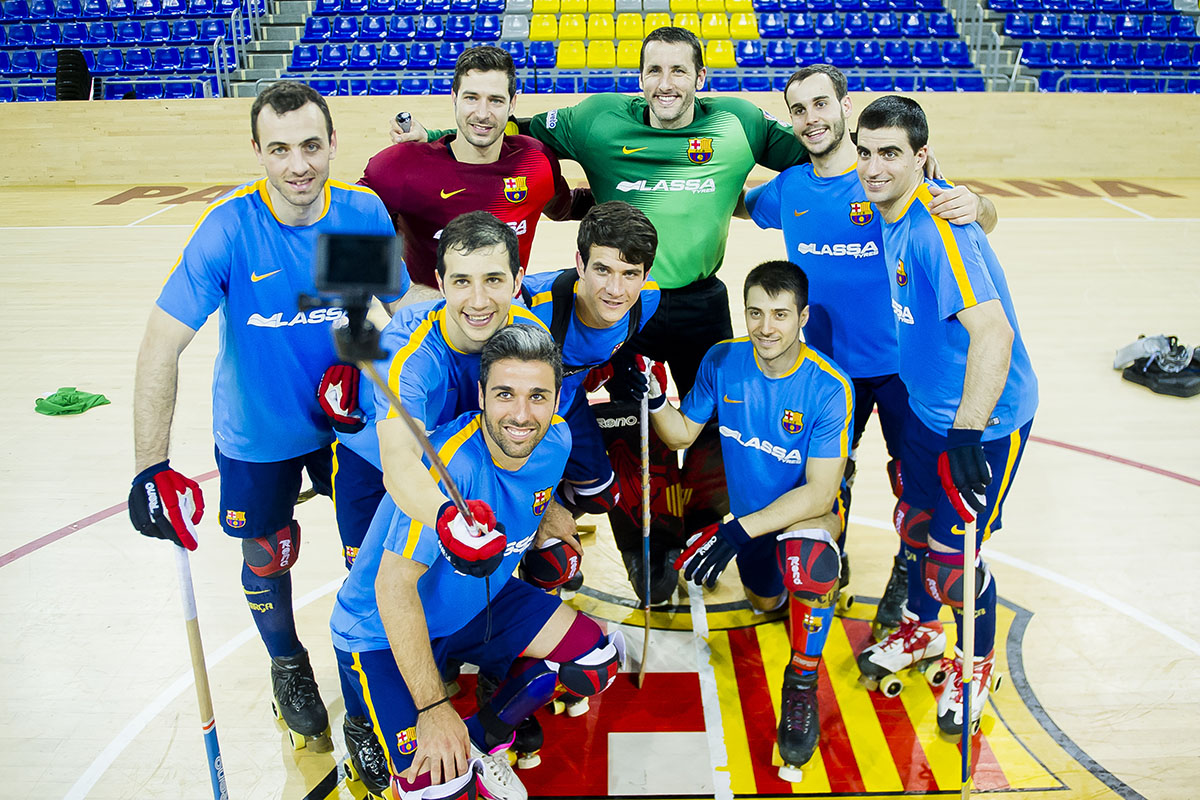 Selfie dos jogadores no 