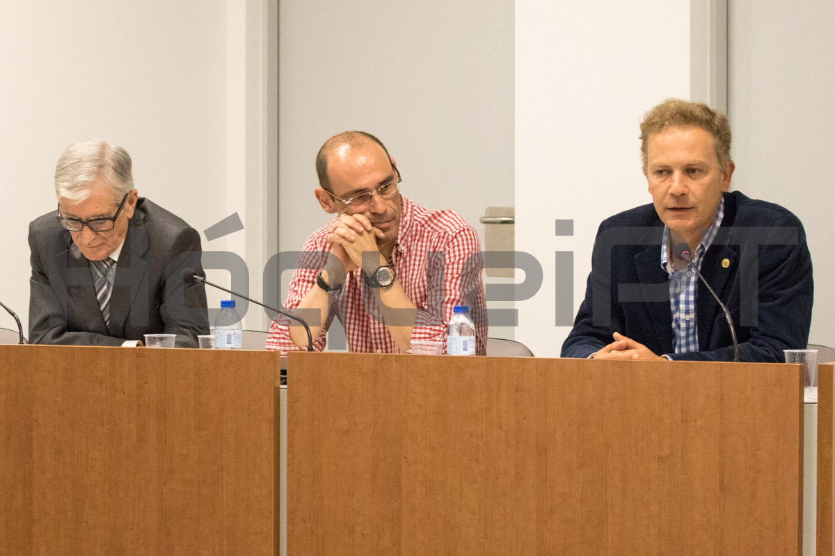 Fernando Claro (presidente da Direcção), Luís Sénica (Director Técnico Nacional) e Paulo Rodrigues (vice-presidente para o Hóquei em Patins) são os homens-fortes da modalidade em Portugal