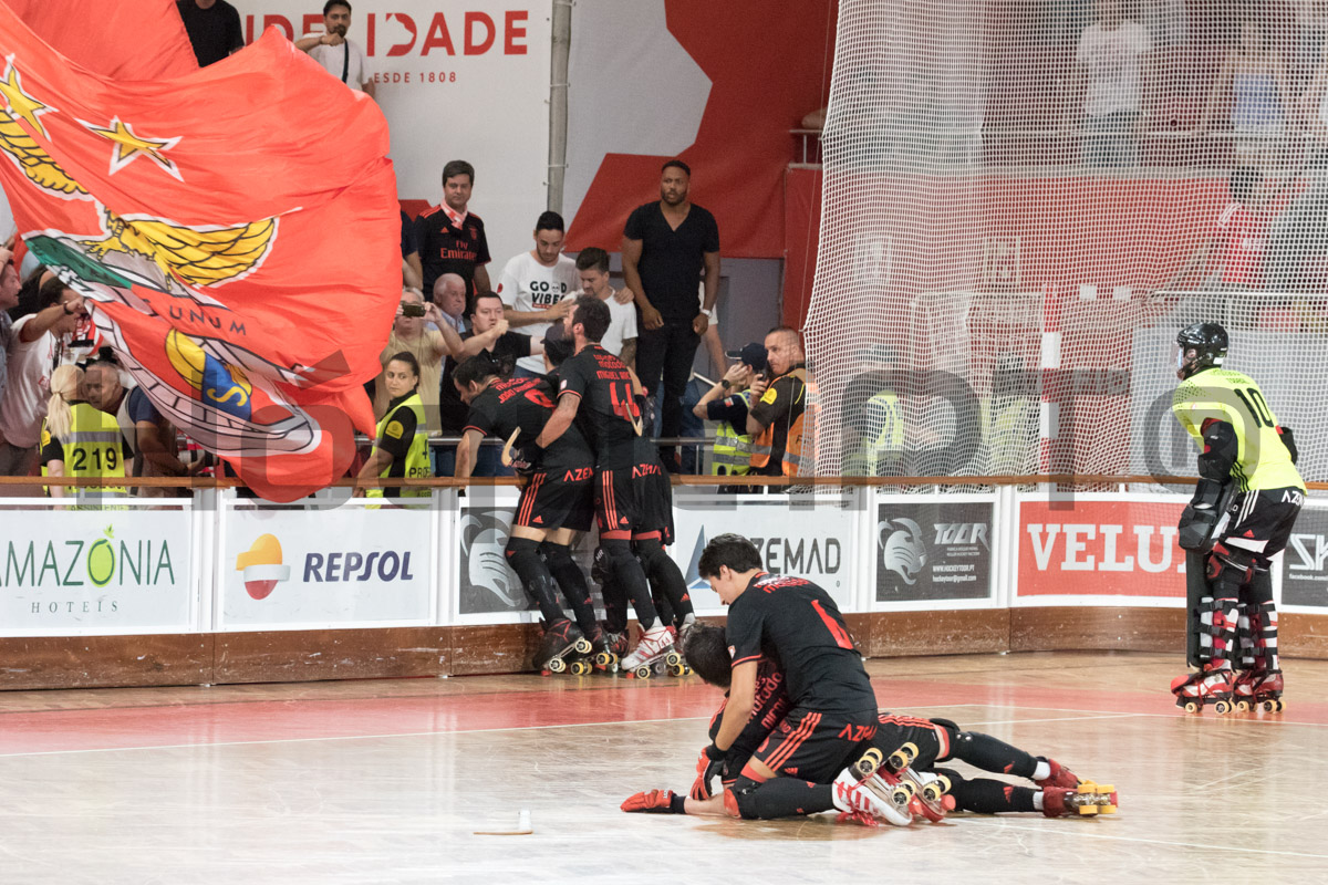 Efusivos festejos após o apito final até levaram alguns a acreditar que o título estava ganho