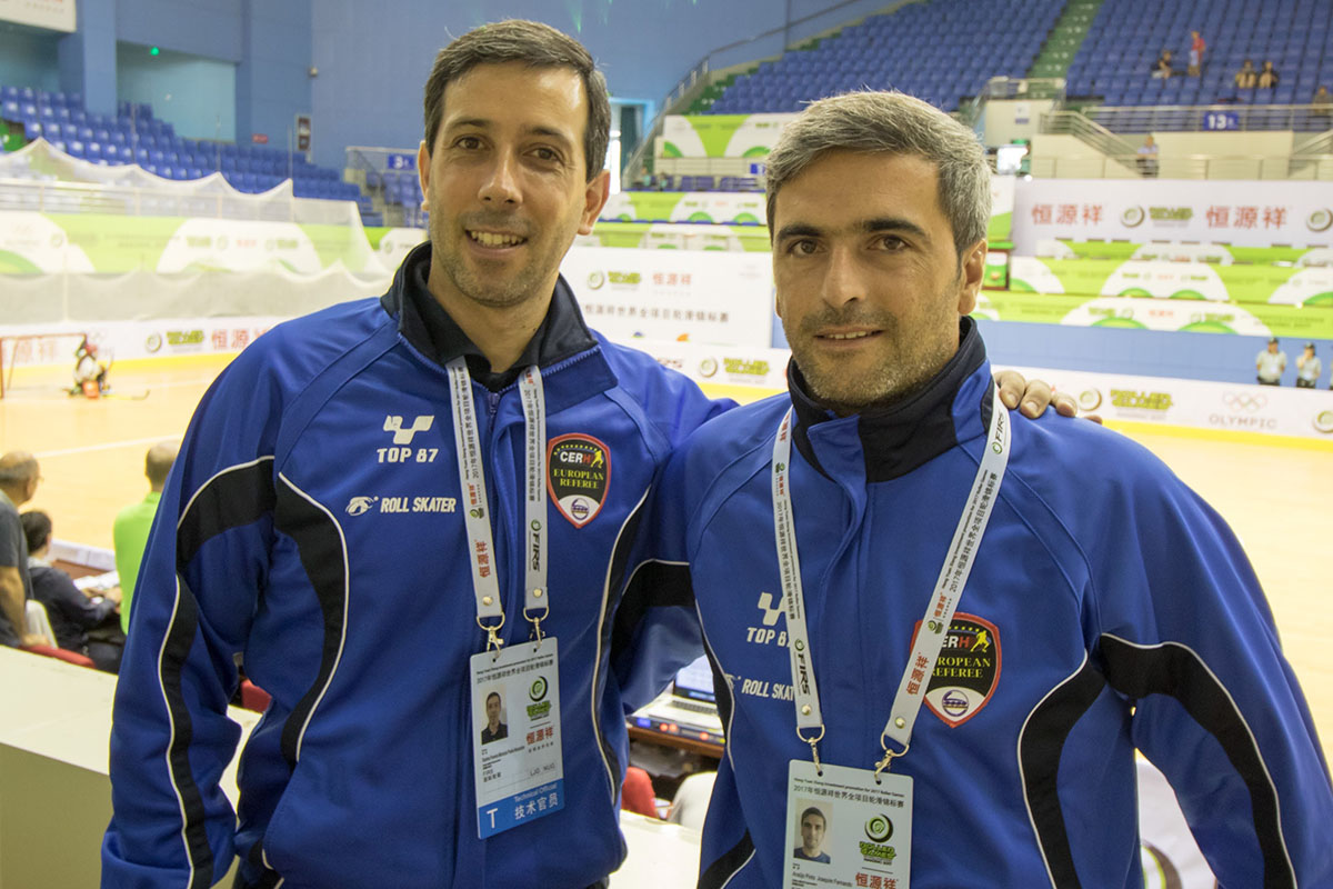 Os portugueses Joaquim Pinto e Paulo Rainha apitaram a final feminina.