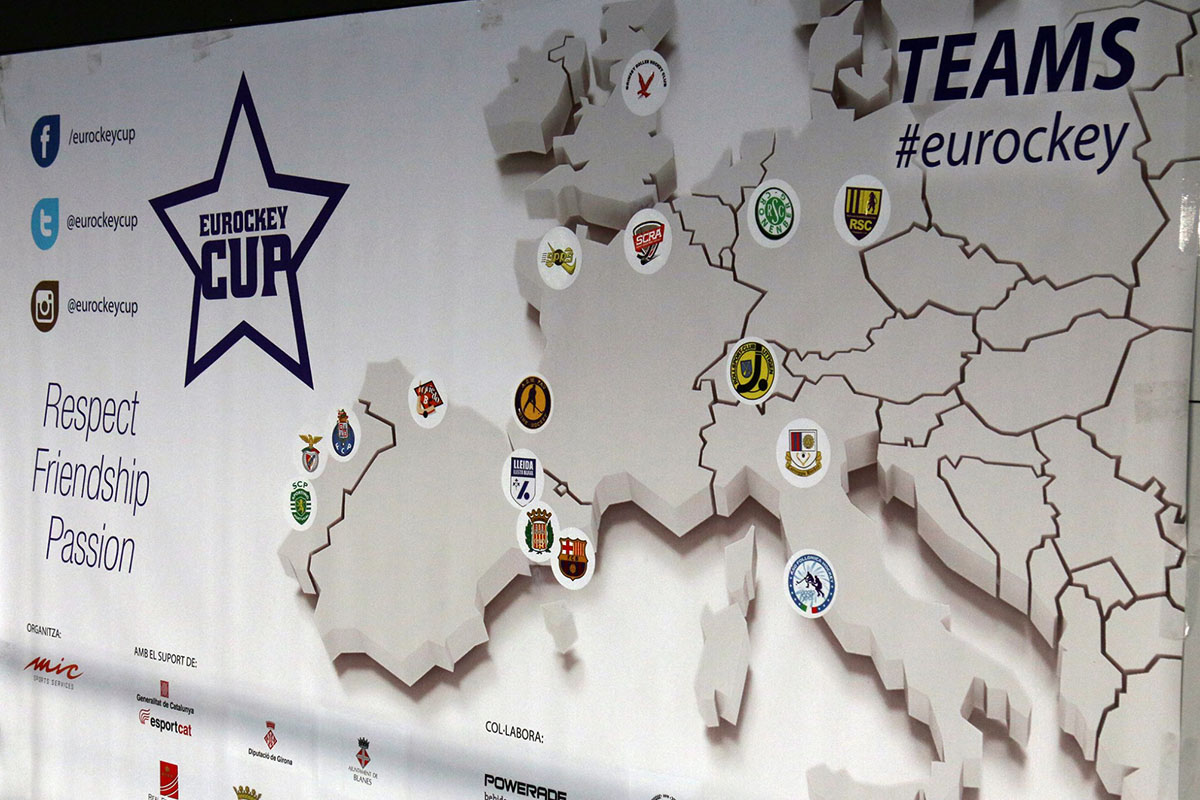 O mapa da Eurockey Cup