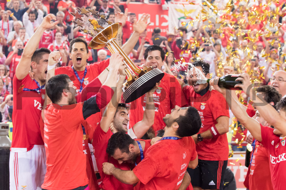 Benfica, vencedor da Liga Europeia em 2016