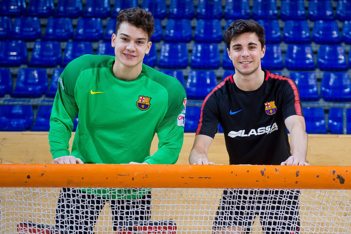 O Barcelona tem dado destaque nas suas redes sociais à participação de Xano (e Alabart) na Taça Latina