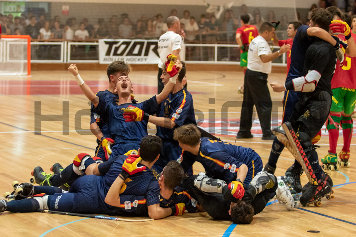 Na festa espanhola, os suplentes precipitaram-se a entrar em rinque, mas o jogo foi dado como terminado