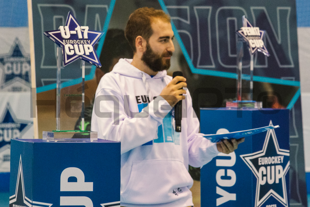 A Eurockey Cup promove a 8ª edição da prova de Sub-17. Sílvia Coelho e Pedro Silva representam a arbitragem portuguesa.