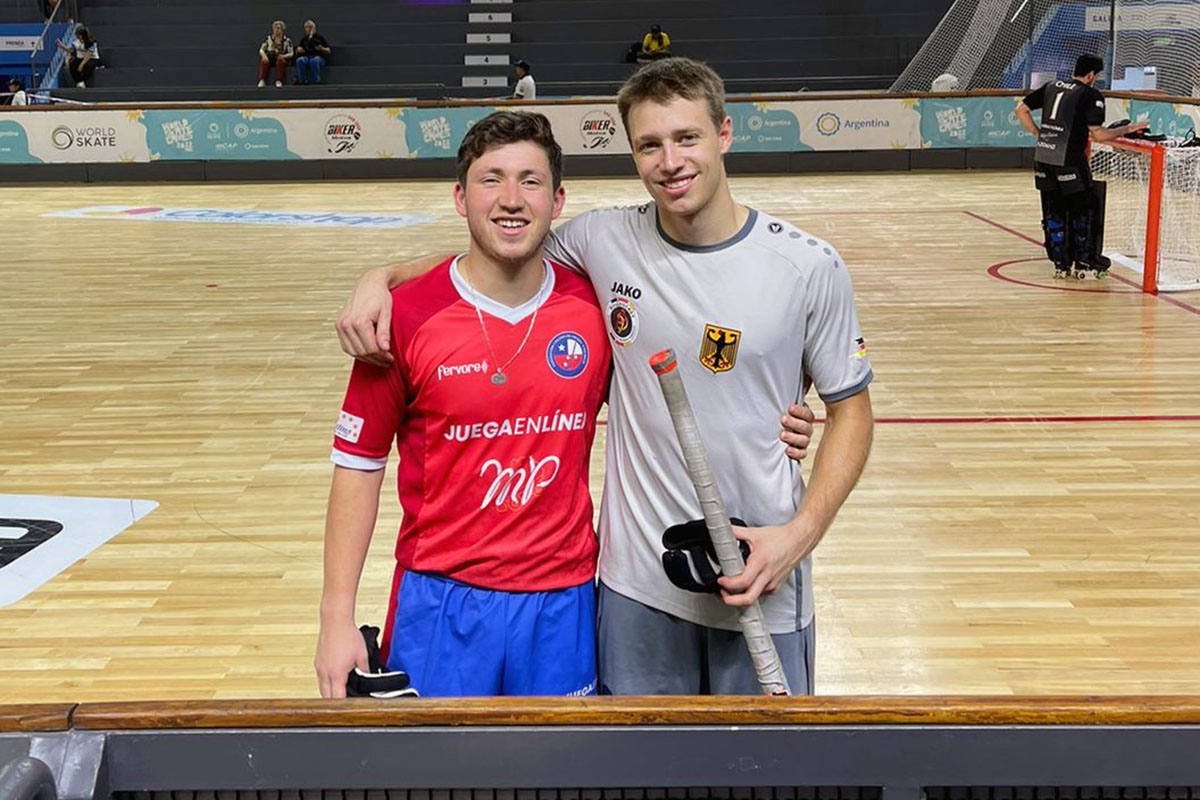 Álvaro Osório (Chile) e Max Thiel (Alemanha), dois dos jogadores da 