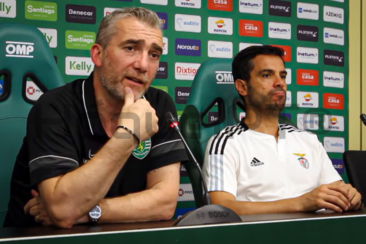 Paulo Freitas despediu-se do Sporting numa conferência de imprensa conjunta com Nuno Resende, a convite do técnico das águias.
