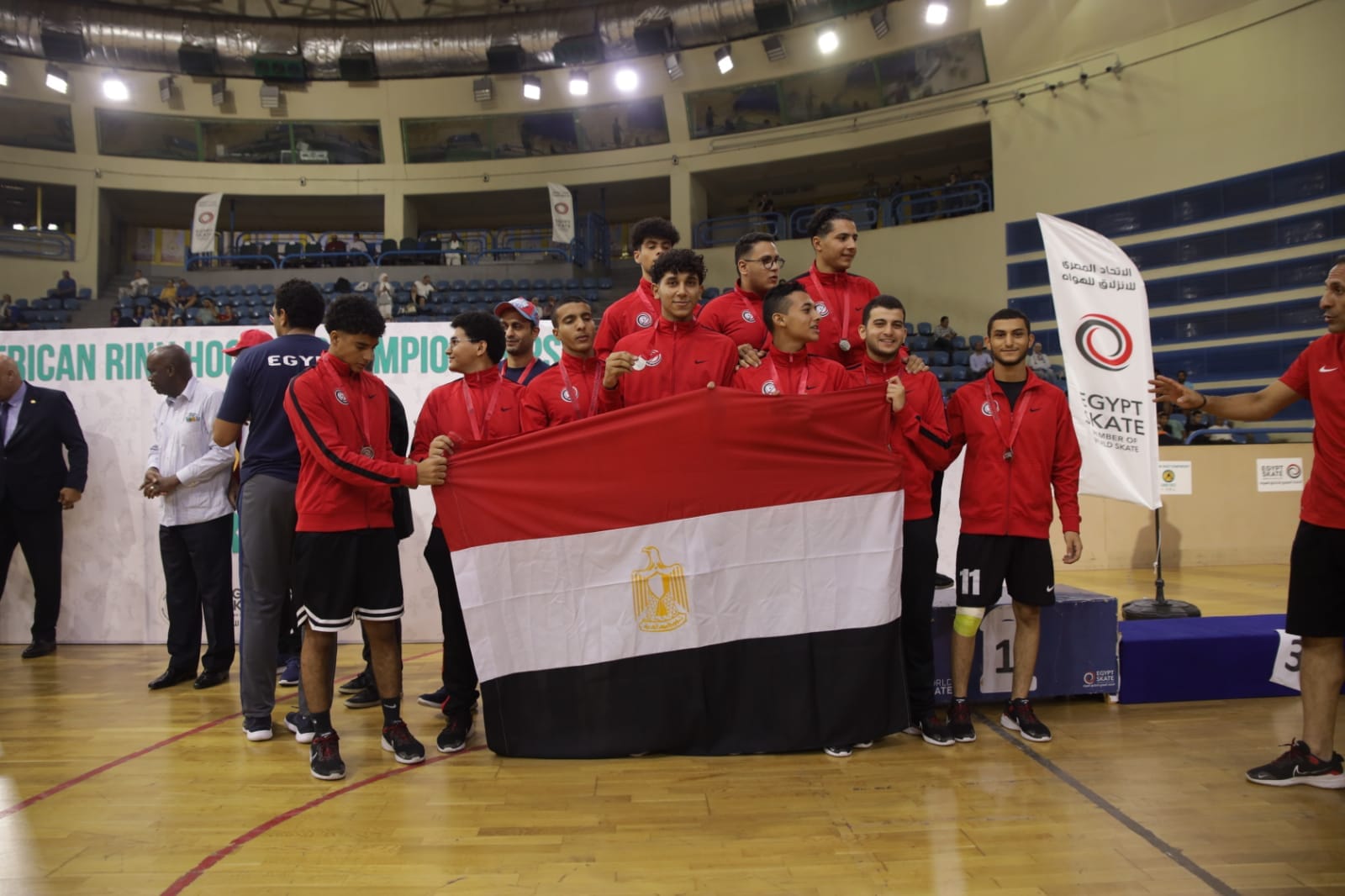 Os Sub-19 do Egipto no Campeonato Africano.