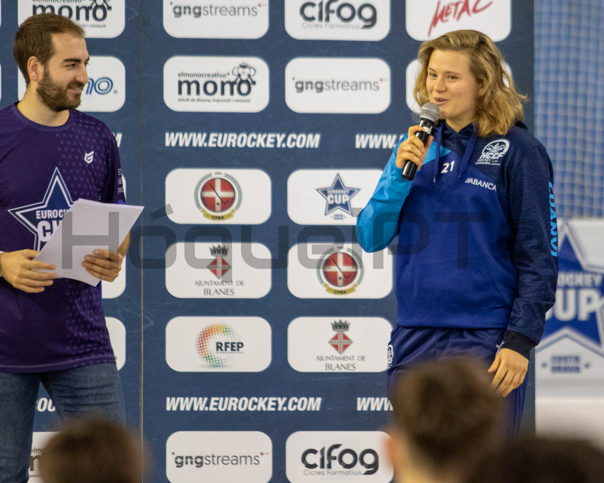 Vikki Careta, uma das figuras do Hóquei em Patins na actualidade que passou pela Eurockey Cup na sua formação, marcou presença.