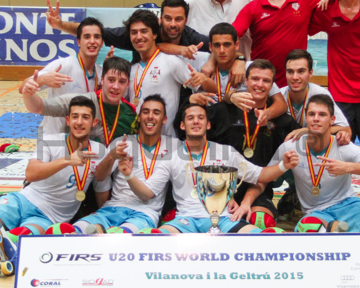 Campeões do Mundo de Sub-20 em Vilanova i la Geltrù.