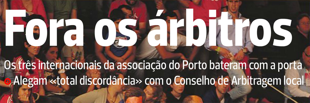 Três árbitros do Porto para Aveiro