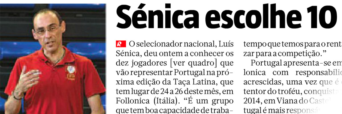 Os eleitos por Luís Sénica