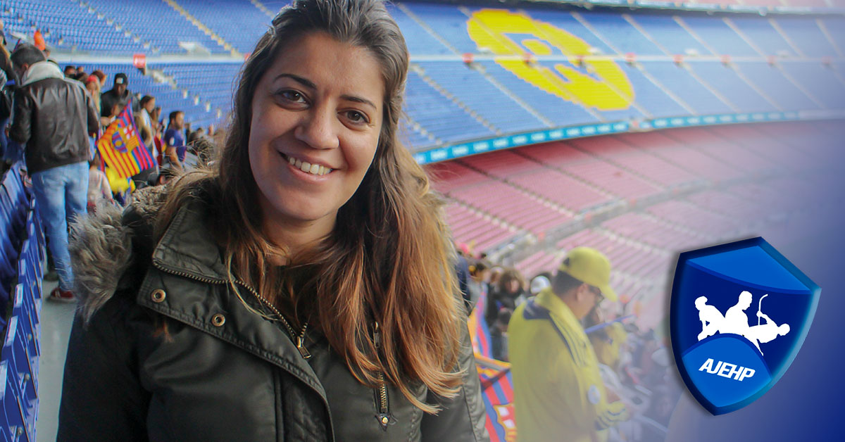 Marina Alves na apresentação da AJEHP