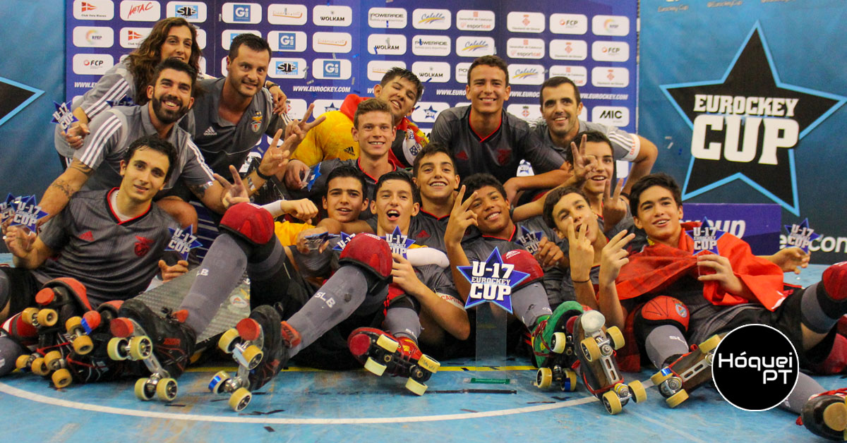 Benfica é bicampeão da Eurockey Cup de Sub-17