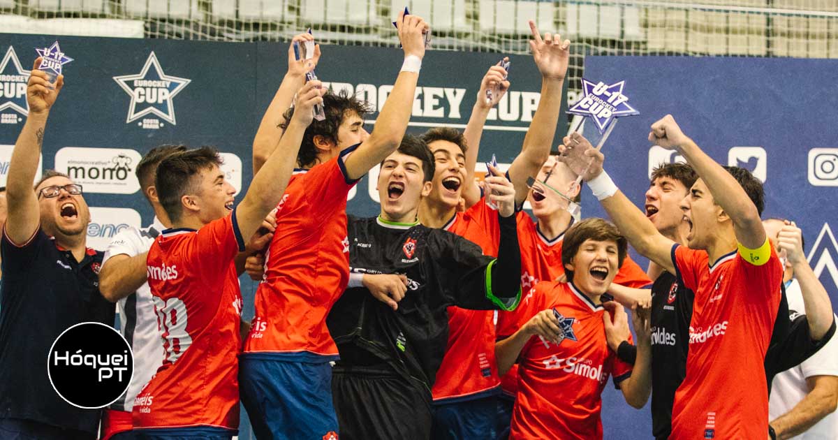 Oliveirense bicampeã da Eurockey Cup de Sub-17