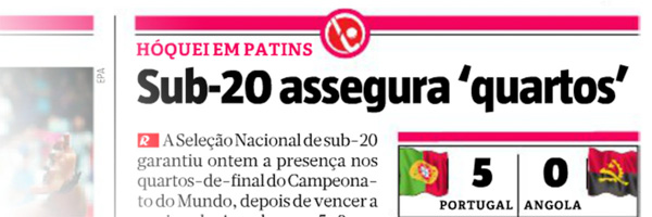 Os sub-20 nos quartos e a Oliveirense na Catalunha