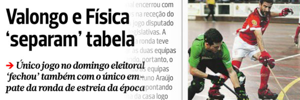 O empate a fechar a jornada