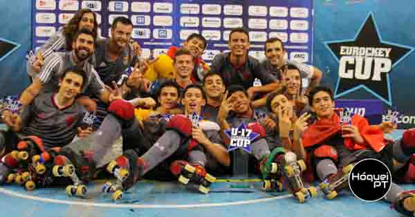 Benfica é bicampeão da Eurockey Cup de Sub-17